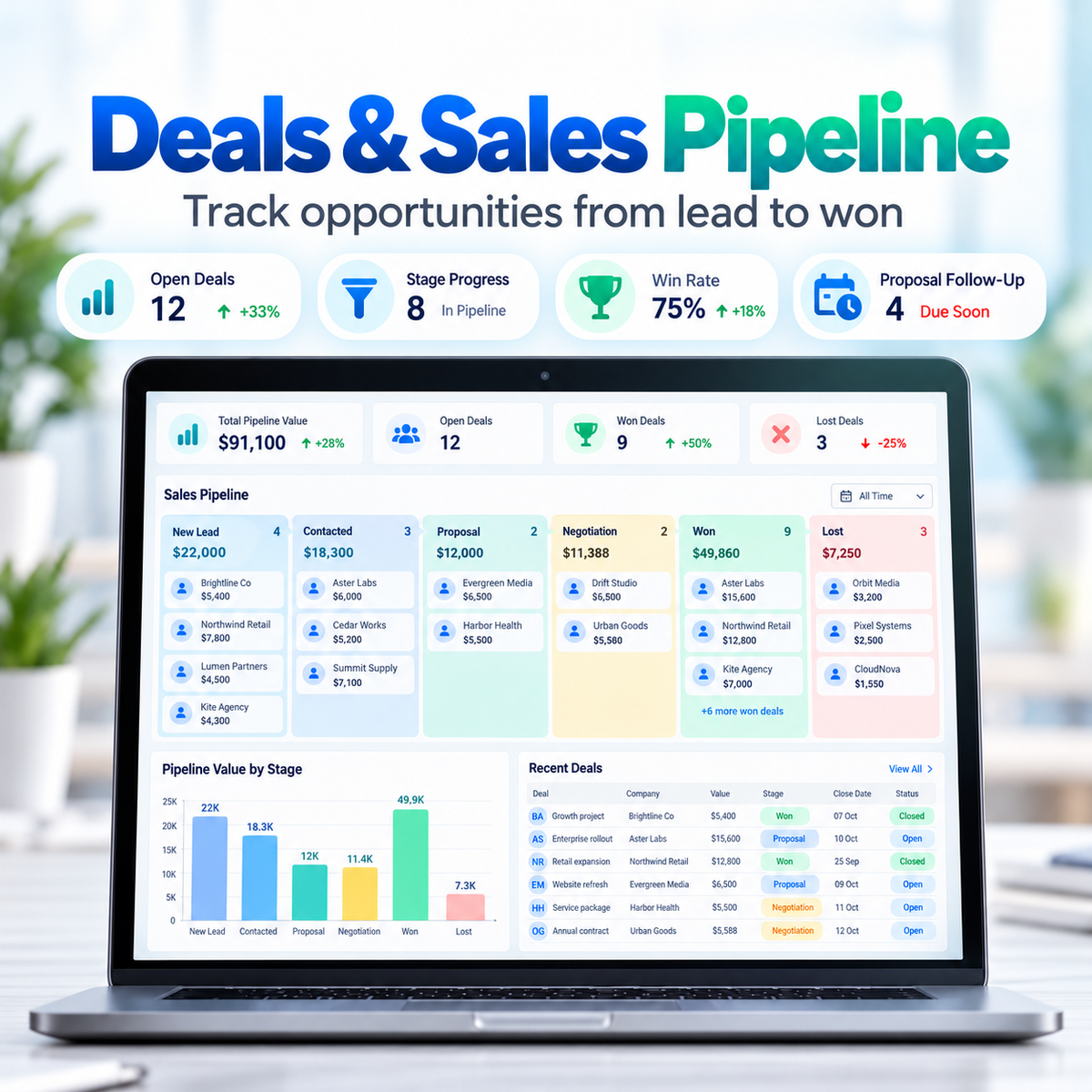 Trackify CRM | 15 In 1 Google Sheets CRM Toolkit